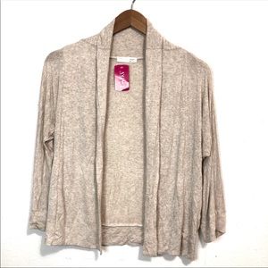 Agaci Oatmeal Short Cardigan